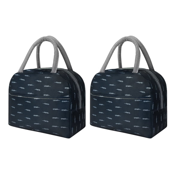 EcoNesxp Exquisite and elegant unique design high quality high-end atmosphere women's work lunch bag small yeti cooler bag 2-piece set insulation box bag portable lunch box thickened picnic student a