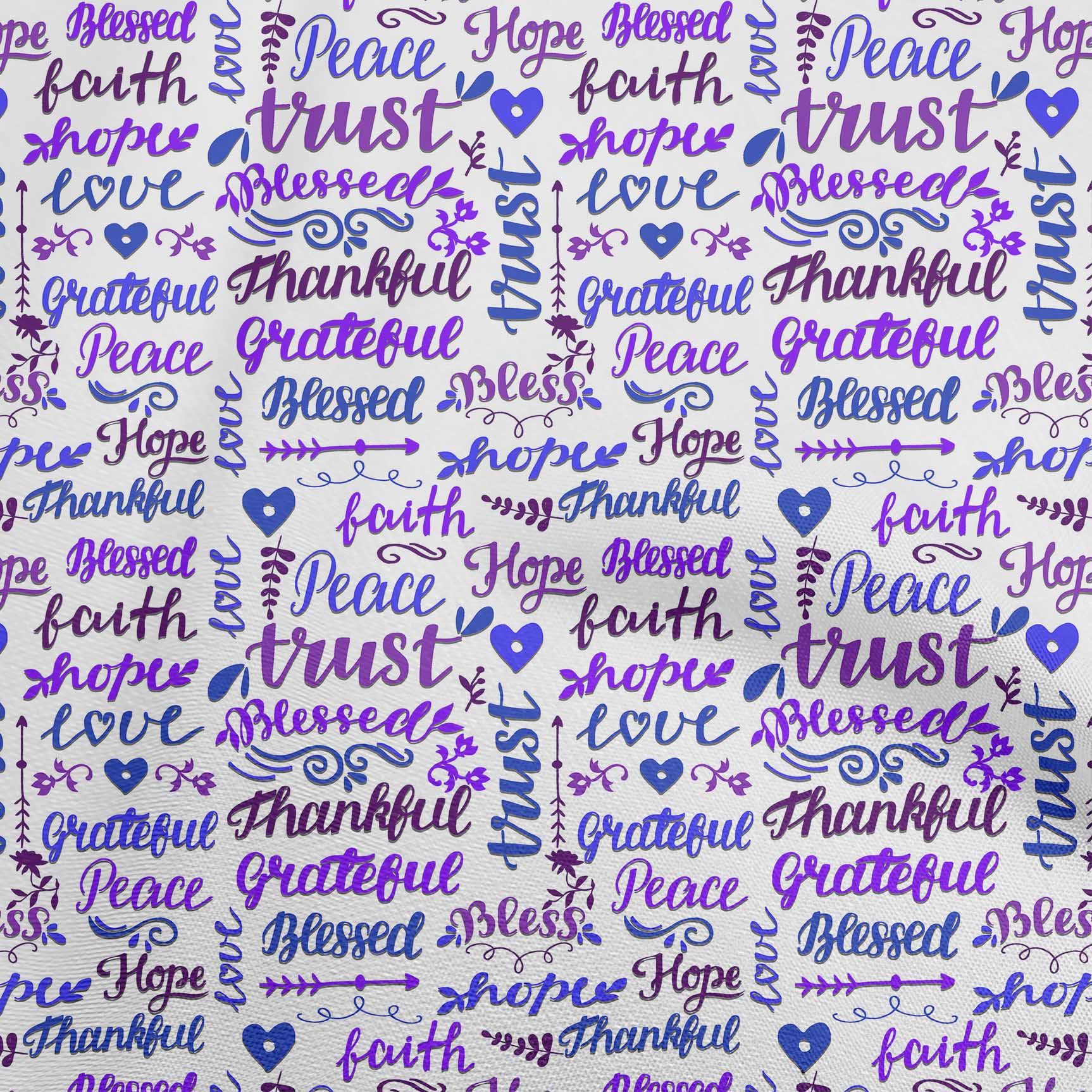 oneOone Georgette Viscose Medium Purple Fabric Text Sewing Craft Projects Fabric Prints By Yard 42 Inch Wide