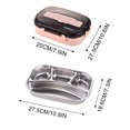 thumbnail image 3 of Amzcrzy Lunch Box forWomen Thermal Insulation Bento 4 Cells Lunch Box Tableware Set Portable Lunch Box Student Lunch Box Lunch Tableware Meal Prep Containers Lunch Box Bento Box, 3 of 3