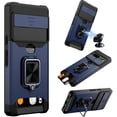 thumbnail image 1 of ORUYROP for Google Pixel 7 Case,Multi-Functional Pixel 7 Wallet Case with Card Holder,Sliding Camera Cover & Ring Holder Magnet Kickstand Protective Phone Case for Google Pixel 7 5G(2022),Blue, 1 of 7