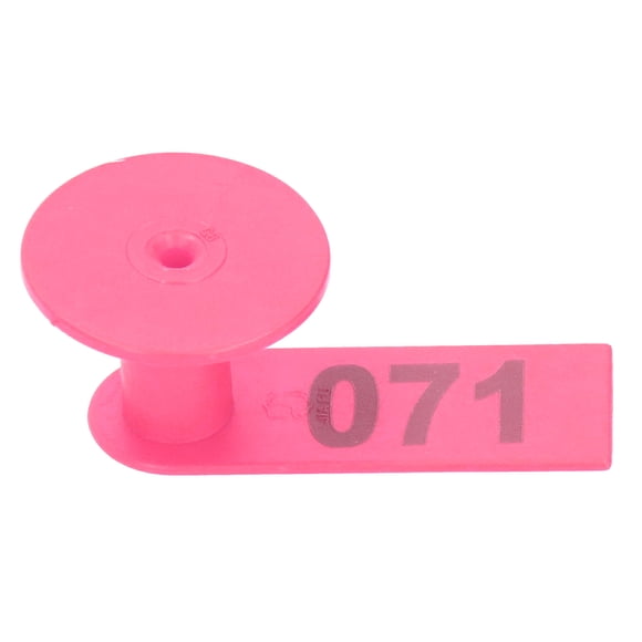 Ear Tag Label, Frost-resistant Numbered Ear Tag, Cold-resistant Livestock Accessory For Sheep Breeding Stocks Livestock Meat Quarantine Rose Pink