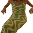 thumbnail image 3 of Robes Moulantes pour Femmes Été Tricot Ajouré Aguichant Sortie de Nuit Robe Midi Maxi Sans Manches Longue Robe Ajourée, 3 of 6