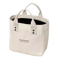 thumbnail image 1 of Tachiuwa Sac Fourre-Tout en Toile pour Femmes Portable Polyvalent Simple et à la Mode Sac à Main Blanc, 1 of 9
