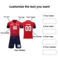 thumbnail image 4 of Custom Football Kit Set for Adult and Child, Name Number Team Logo DIY Family Match Personalized Jersey Shirt Shorts Set, Dad and Son Matching Outfits Red XXXXS, 4 of 6