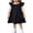 Noir, variante sur NJDVHB Robes d'Hiver pour Tout-Petits, Robe de Princesse pour Fillette, Robe de Fête pour Filles, Robe Décontractée Ample à Manches Volantées Unie pour Enfants, Col Rond, Manches Courtes, Rose, 130
