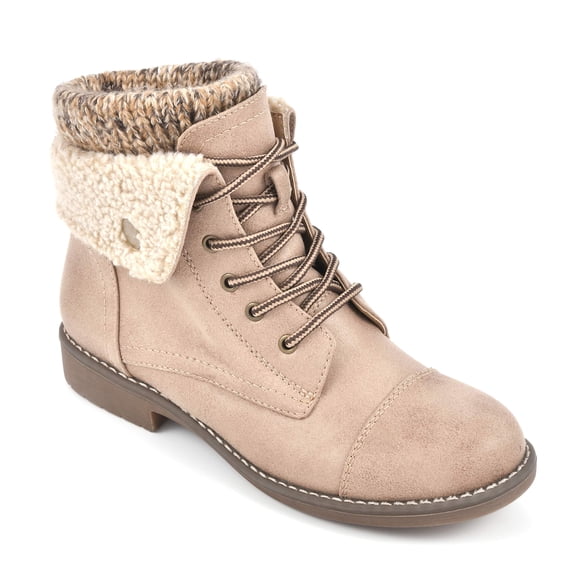 CLIFFS BY WHITE MOUNTAIN Women's Duena Hiking Style Boot, Natural Multi/Fabric, 7.5 M