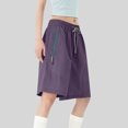thumbnail image 4 of TMOYZQ Shorts de Randonnée pour Femmes Légers Séchage Rapide Shorts de Golf Résistants à l'Eau avec Poches Zippées, 4 of 5