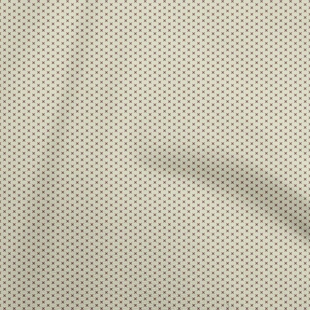 oneOone Cotton Flex Brown Fabric Geometric Craft Projects Decor Fabric Printed By The Yard 40 Inch Wide
