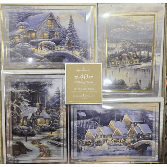 HALLMARK 40 Holiday Cards 10 each of 4 designs