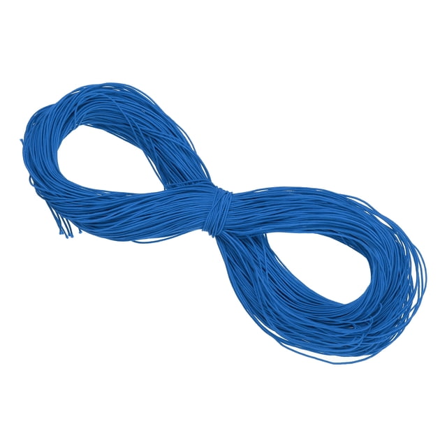 Uxcell Elastic Cord Heavy Stretch String Rope for Crafting DIY Sewing Hook Straps Camping Tie Down Strap Blue 1mm x 100m