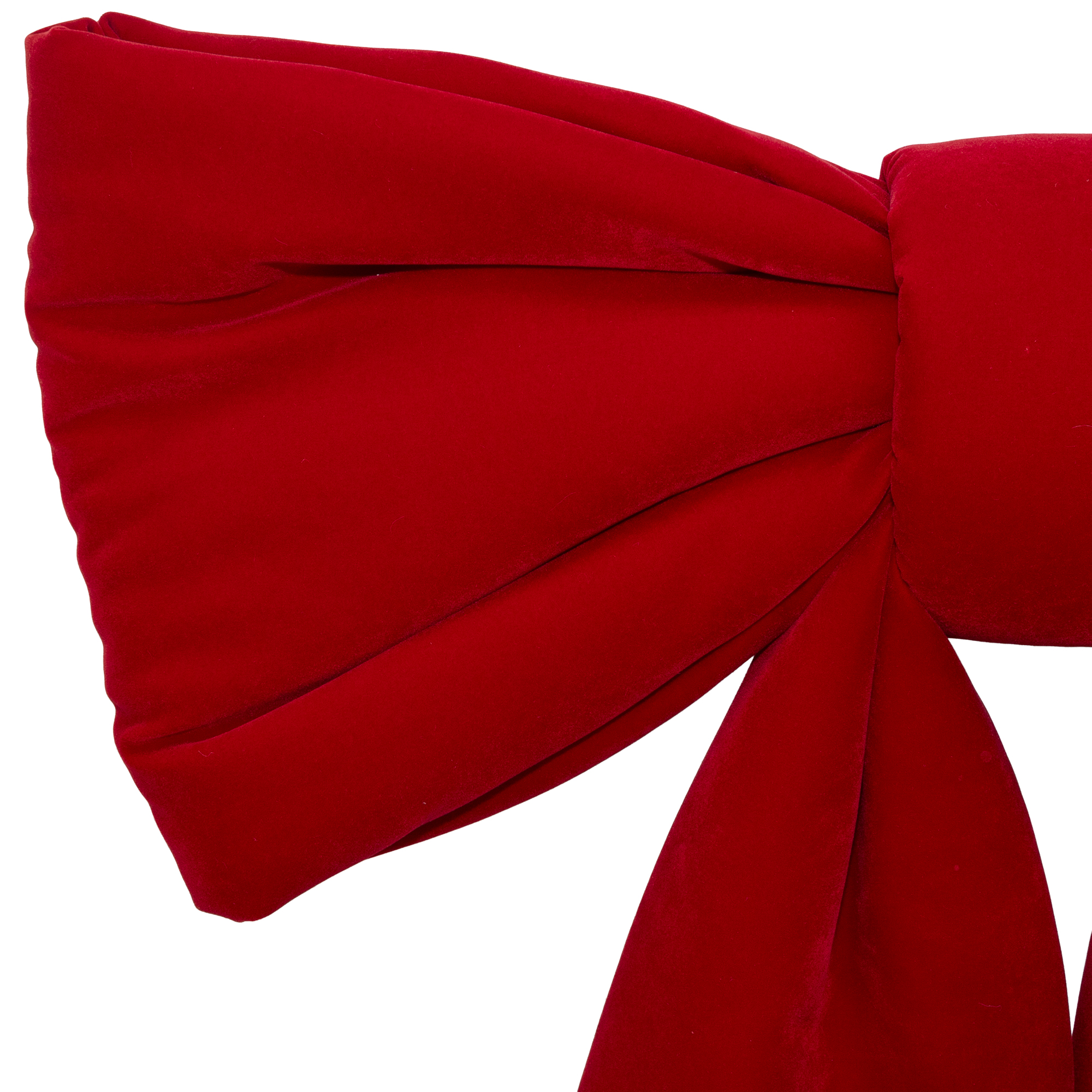 Holiday Time Red Velvet Jumbo Bow Décor, 28 Inches
