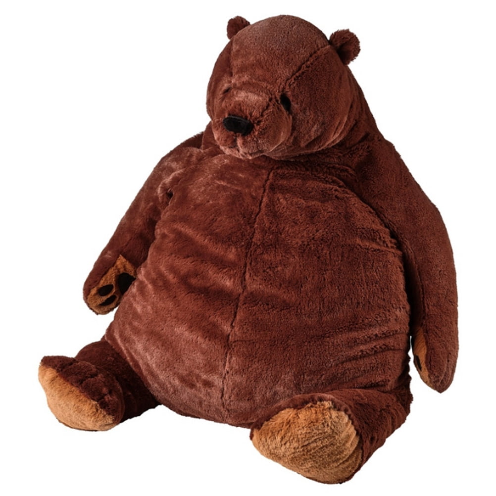 23.6in Dark Brown Teddy Bear Plush Toy, Simulation Bear Toy Brown Bear Stuffed Animal Toys, Cute Sitting Bear Stuffed Animals Plush Dolls