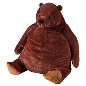 23.6in Jouet en peluche d'ours brun foncé, Jouet de simulation d'un ours Jouets d'animaux farcis par l'ours marron, mignons en peluche pour ours sitting