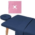 thumbnail image 4 of serony Disposable Non-woven Cloth Face Hole Table Cover Headrest Beauty Salon Accs Pink D, 4 of 9