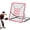 Red, variant on Garvee 2-in-1 Baseball Pitching Net & Rebounder Trainer, Practice Return Screen for Pitching, Throwing & Fielding Training