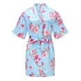 thumbnail image 2 of Sunnyoo Toddler Girl's Bathrobe Sleepwear Kimono Robe Kids Knee-Length Night Robe Loungewear, 2 of 8