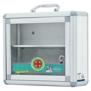 Aluminum Alloy First Aid Kit Wall Mounted Medicine Box Portable First Aid Case
