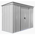 thumbnail image 1 of Arrow Classic Steel Storage Shed, 8x4, Gris pâle, 1 of 7