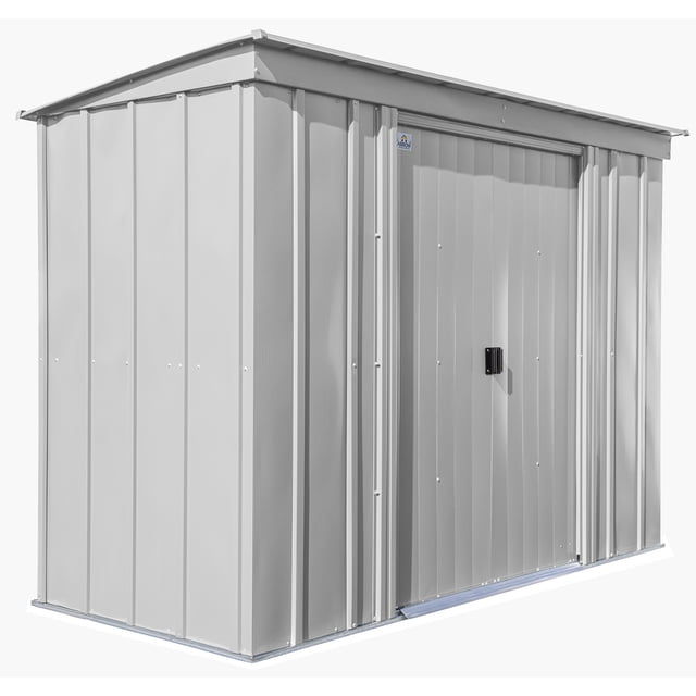 Arrow Classic Steel Storage Shed, 8x4, Gris pâle