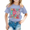 thumbnail image 1 of MEZZALL T-Shirts Imprimés pour Enfants Saison Scolaire Col Rond T-Shirt à Manches Courtes pour Garçons Filles Tee Hauts Doux, 6-7 Ans, 1 of 4