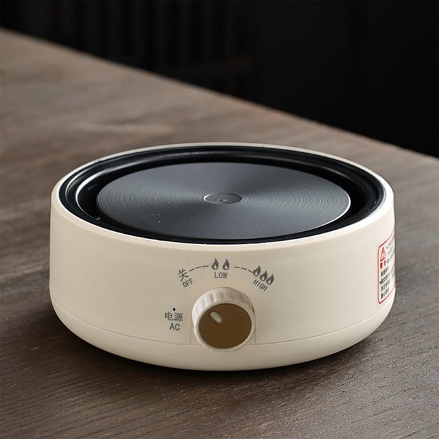 FHBVT Mini Electric Stove Portable, Three-Stage Adjustable Heat Knob Explosion-Proof Panel Even Heating for Boiling Simmering Frying, Compact Kitchen Countertop Hot Plate Cooking Home Dorm