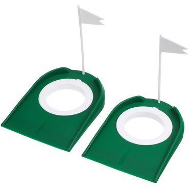 2pcs Golf Putting Cups Indoor Golf Putting Trainer Aids Detachable Putting Practice Discs