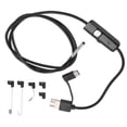thumbnail image 2 of Caméra d'Inspection Numérique pour Endoscope HD avec Objectif 3,9 mm, Étanche IP67, Endoscope Industriel pour PC Ordinateur, 6 Lumières LED, Résolution 1280 X 720, Caméra d'Endoscope USB, 2 of 7