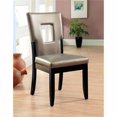 thumbnail image 1 of Chaise d'Appoint Contemporaine Evant I&44; Noir & Champagne - Lot de 2, 1 of 1