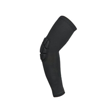 Support de Coude Compression Coussin en Nid d'Abeille Attelle Protection des Articulations Entorse Manchon de Bras Sport Noir TG