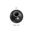 thumbnail image 2 of Unique Bargains Threaded Ball Knobs, 1.97Inch Dia M16 Female Thread Thermoset Round Ball Handles, Black 6 Pack, 2 of 5