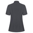 thumbnail image 2 of renvena Women's Short Sleeve Cross Collar Chef Coat Double Breasted Chef Jacket Kitchen Restaurant Work Uniform Gray XL, 2 of 7