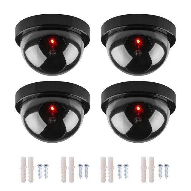 NEW Dummy Dome CCTV Camera Outdoor Indoor Fake CCTV Security Camera Hemispherical Flashing LED Simulation Camera