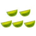 thumbnail image 1 of Wweixi 5pack/lot Long-lasting PVC Fruit Slice Model For Store Samples Mall Emissions Watermelon Slices 1, 1 of 6