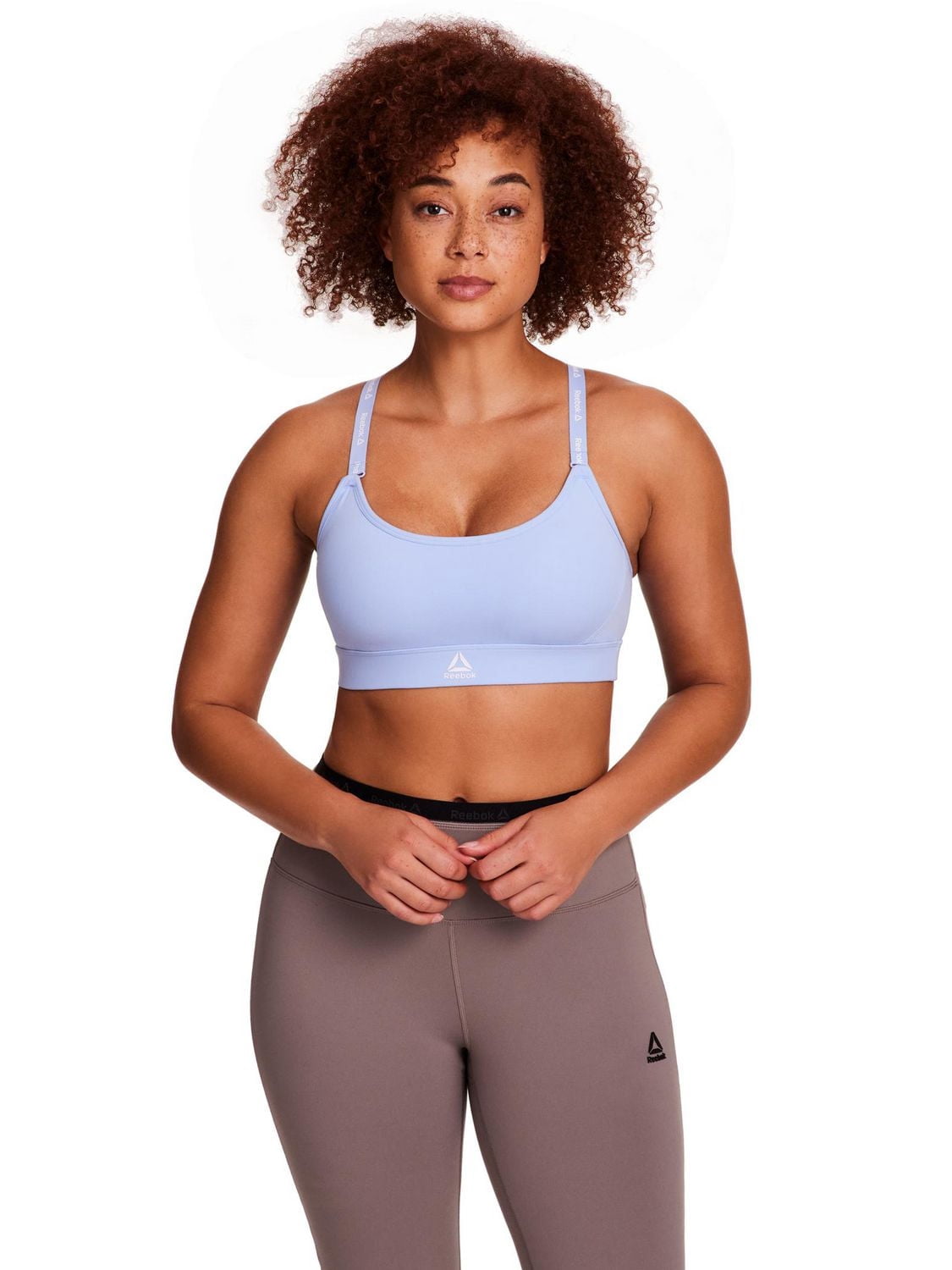 Reebok Women's Low Impact Favorite Racerback Sports Bra with Removable Cups