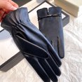 thumbnail image 4 of Glisme Winter Gloves Ladies' Solid Color Versatile Windproof And Thick Cold Gloves Black, 4 of 6