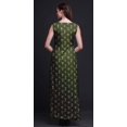 thumbnail image 4 of Bimba Robe Longue Florale pour Femme, Fête, Col en V, Fente avant, Sans Manches, Maxi - X-Grand, 4 of 5
