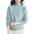 thumbnail image 2 of IMENGL Chandail en Laine Col Roulé Première Ligne, Vert m, Taille m-2TG, 2 of 4