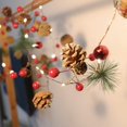 thumbnail image 1 of Guirlande Lumineuse de Noël Cloche de Noël Aiguille de Pin Couronne de Pomme de Pin Guirlande d'Arbre, 1 of 8