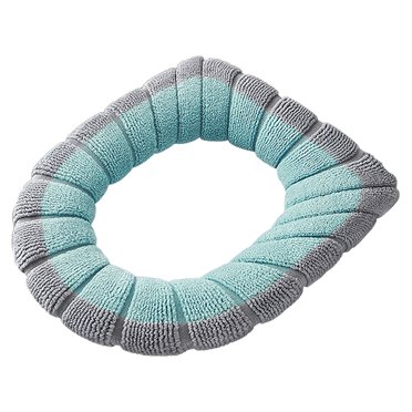 SDNall Toilet Seat Cover, Toilet Seat Elongated, Winter Thickened Toilet Seat with Handle - Universal Four Seasons Washable Set, Toilet Seat Round