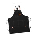 thumbnail image 3 of Elodie Canvas Apron Versatile Adjustable Strap Work Apron for Painting Salon Waiter black, 3 of 8