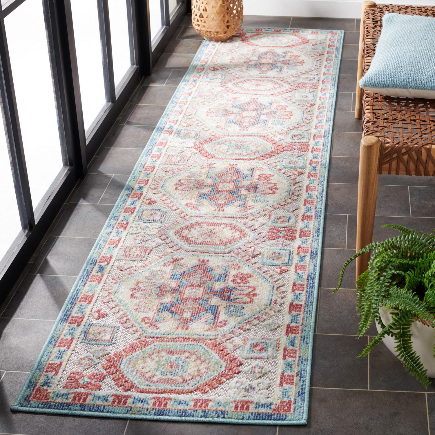 SAFAVIEH Cabana Clark Tapis Intérieur/Extérieur Médaillon