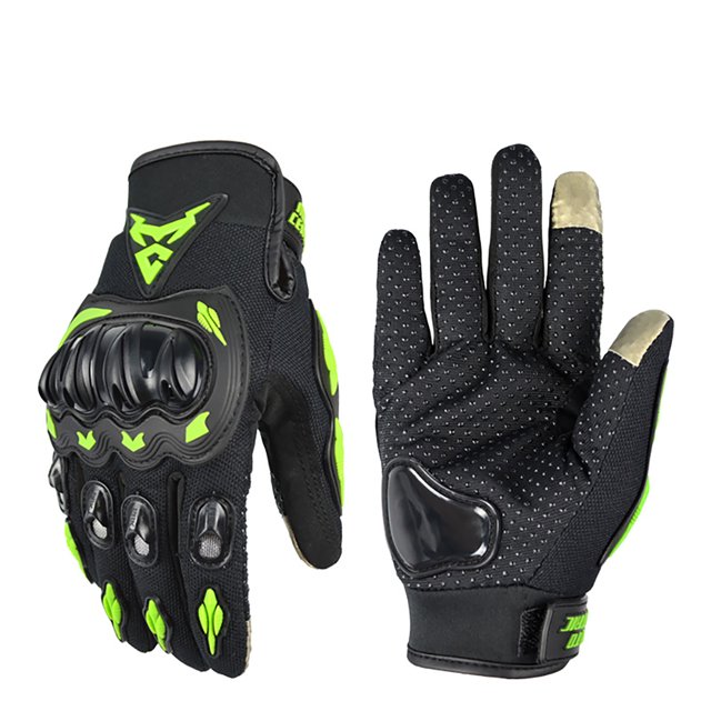 Royalbelle Gants de Moto pour Hommes Femmes, Réglable Poignet Protection de la Main Plein Doigt Gants de Moto à Écran Tactile, pour BMX ATV MTB Équitation, Escalade