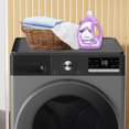 thumbnail image 3 of 60 X 60cm Washer Dryer Top Protector Mat, Non Discolouring Silicone Washing Machine Cover with Raised Edges, Counter Dust Pad for Laundry, Kitchen, 3 of 7