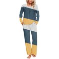 thumbnail image 2 of Yuyuzo Ensembles de Pyjama pour Femmes 2 Pcs à Manches Longues Col Rond avec Poches, 2 of 6
