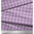 thumbnail image 2 of Soimoi Velvet Fabric Geometric Small Printed Fabric 1 Yard 58 Inch Wide, 2 of 3