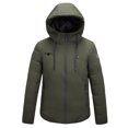 thumbnail image 1 of Penkiiy Heated Jackets for Women Men USB Intelligent Constant Temperature Heated Windproof Plus Size Men And Women Winter 4 Heated Jacket Coat L Army Green, 1 of 4
