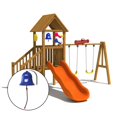 thumbnail image 2 of LOVEVER Jouets Cloche Aire de Jeux Jeu de Simulation Cloche Suspendue Accessoire pour Bleu, 2 of 8