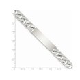 thumbnail image 2 of Bracelet Homme Gravable Poli Link ID en Argent Sterling 8.5 Pouces, 2 of 4
