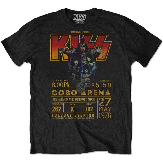 KISS Unisex T-Shirt Cobo Arena '76 (Eco-Friendly)