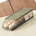 thumbnail image 4 of Plastic Egg Storage Box Plastic Automatic Rolling Transparent Thickened Grooved Egg Storage Container for Refrigerator Kitchen, 4 of 5